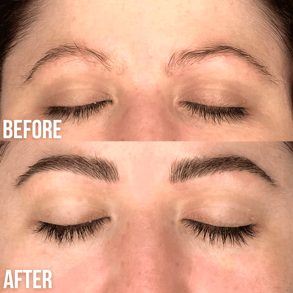 luxe eyelash growth serum before and after