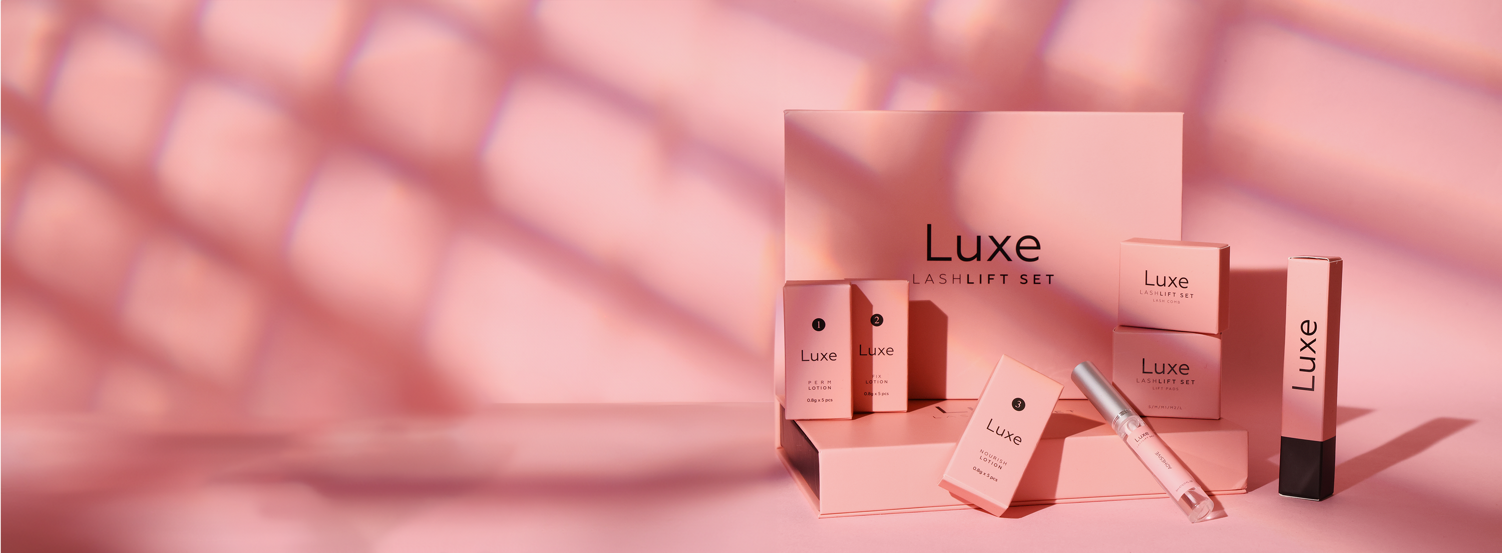 luxe lash lift kit banner